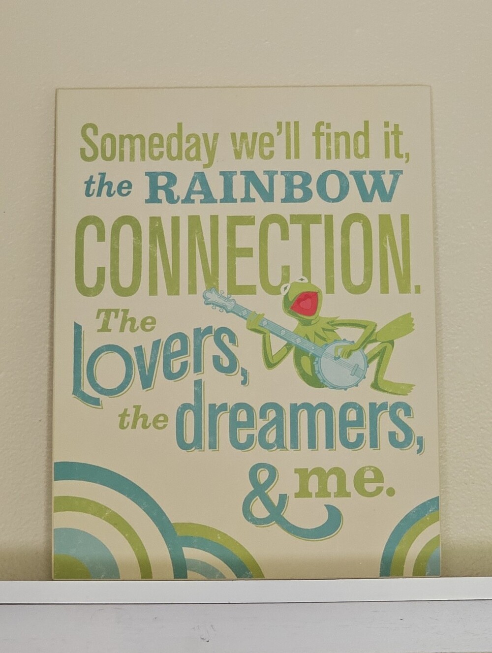 Hallmark Kermit The Frog Rainbow Connection Mounted Picture